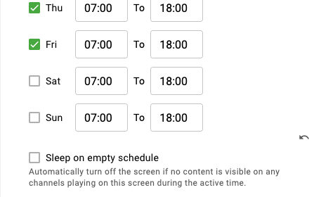 Active time improvements – Sleep on Empty Schedule