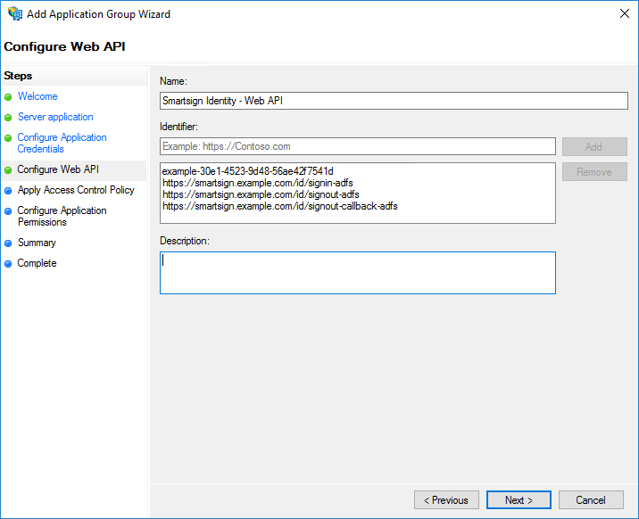 COnfigure Web API