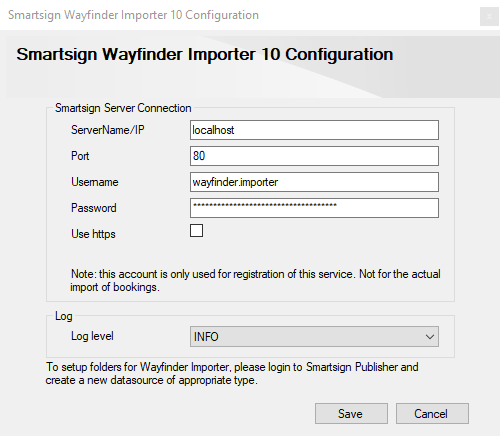 Importer Server Connection